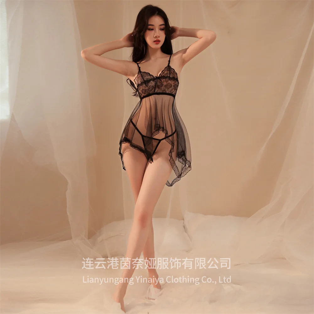 

Sexy Lingerie, Sexy Fishnet Clothing, Sexy Stockings Set, Open-Crotch Fishnet Clothing, Hollow-Out Uniform Set, Plus-Size Lace Fishnet Clothing