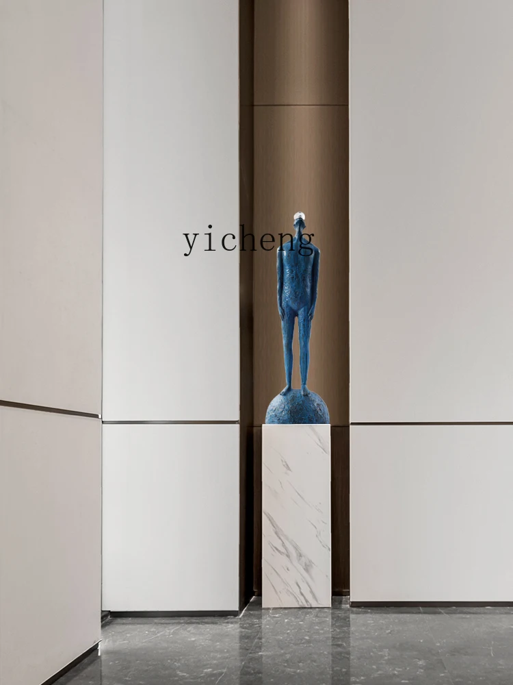 Modern Light Luxury Abstract Figure Sculpture Hotel Lobby Club Artwork Decoration