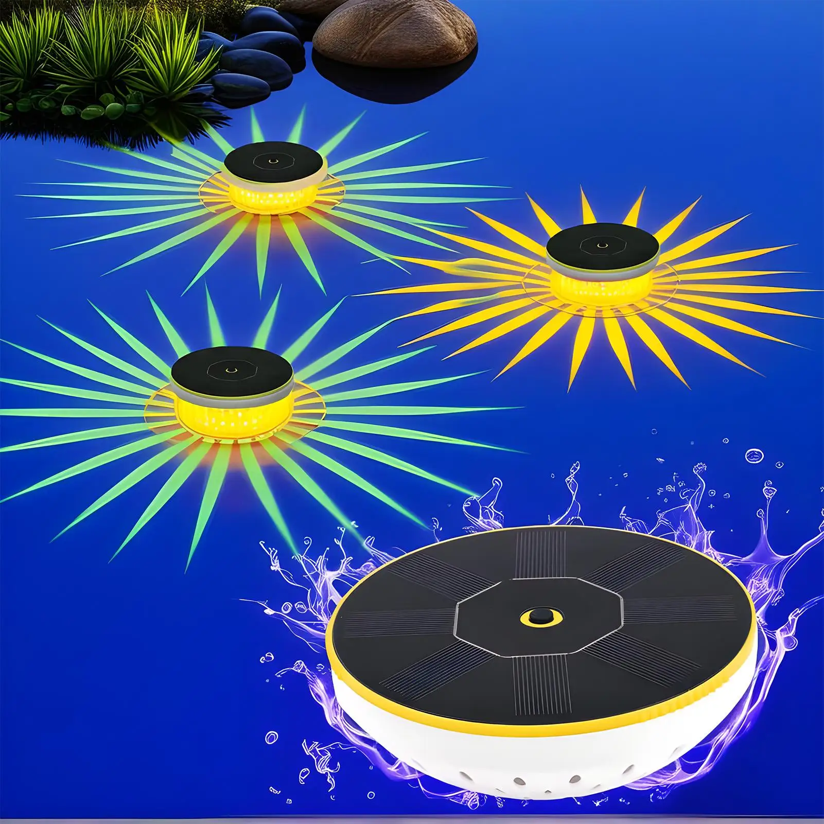

Solar Floating Pool Lights Floating Pool LED Lights Decoration Solar Powered Pond Lamp For Outdoor Party Pond Beach Backyard
