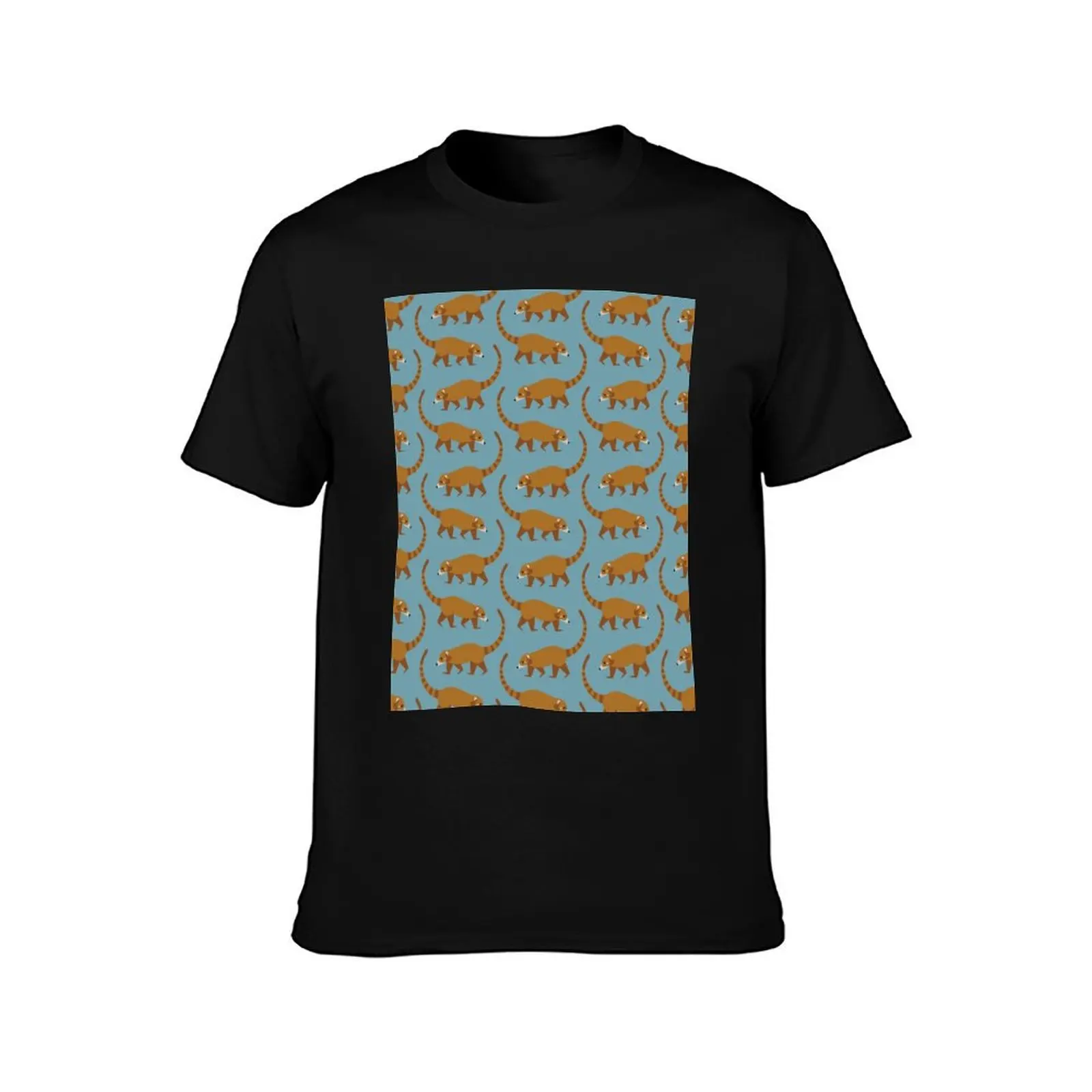 Coati Pattern T-Shirt Summer Holiday T-Shirt