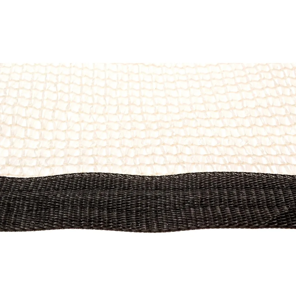 Toldo parasol para exteriores de malla blanca 50 %: cubierta protectora UV ligera y fácil instalación