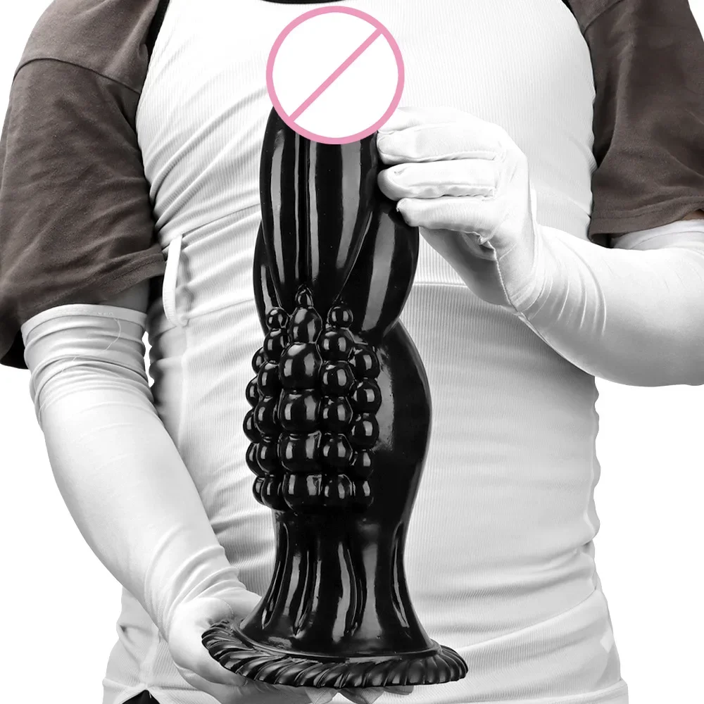 35*10cm Silicone Dragon Dildo Oversized Anal Plug Fisting Monster Penis Backyard Dilator Buttplug Male Masturbator Adult Sex Toy