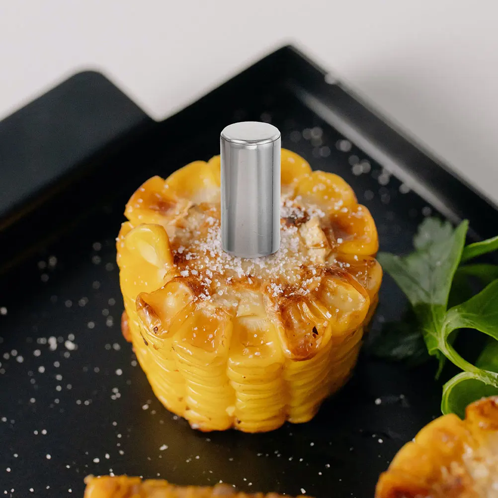 

12Pcs Stainless Steel Corn Forks Sturdy Bbq Supplies Creative Multi-Function Corn Holders Convenient Food Forks