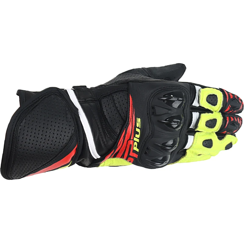 Two-X Gp Plus R V2 Motorcycle Race Long Gloves Security Protection Windproof Touch Screen Men's Leather Motorbike Glove