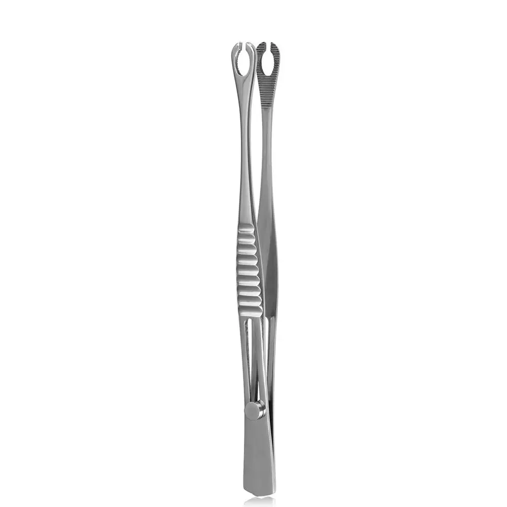 Needle Tweezers Disposable Professional Tool Body Jewelry Tool Triangle Forceps Stainless Steel Piercing Clamp