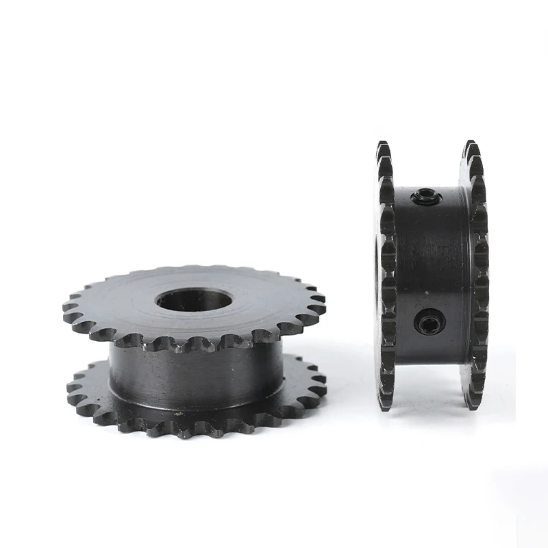 

04C-2 Duplex Chain Compatible Fake Double Row Drive Sprocket Wheel Gear - 15 Teeth 20 Teeth 30 Teeth Options Available