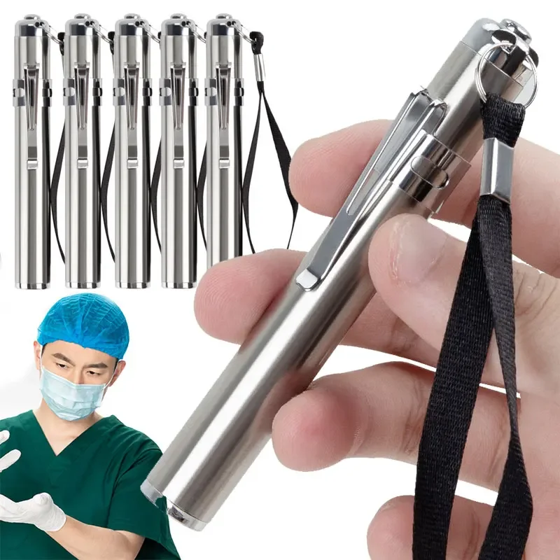 Pen Light Mini Portable LED Flashlight 1 Mode led flashlight torch For the dentist and for Camping Hiking Out Use AAA battery
