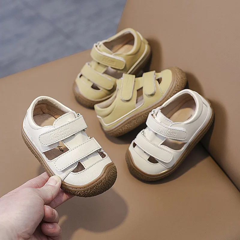 Summer Baby Girls Boys Sandals Comfortable Infant Toddler Shoes Children Shoes Anti-collision Soft Sole Kids Beach Sandals