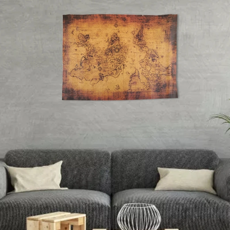 대형 빈티지 스타일 레트로 종이 포스터, 71x51cm, 글로브, 오래된 세계지도 선물