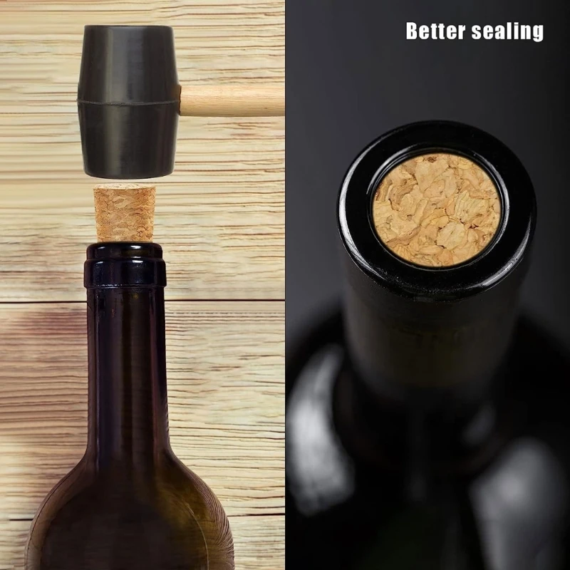 30 Pcs Wooden Tapered Cork Stoppers Replacement Wine Beer Stoppers Leakproof Cork Plug for Liquor Bottles Easy to Use Dropship