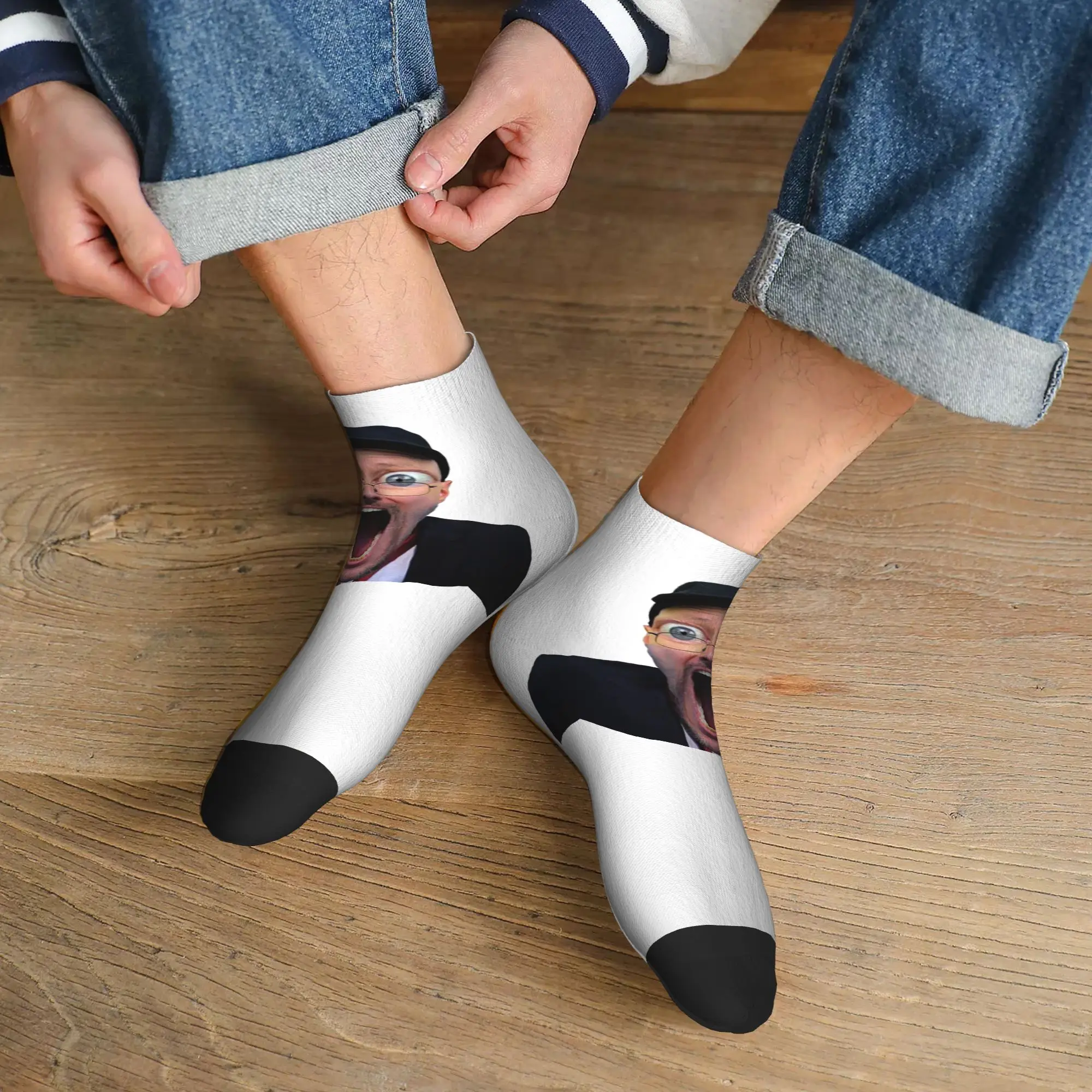 

Носки NOSTALGIA CRITIC WOJAK FUNNY MEME SOYLENT SOY REDDIT 4CHAN, влагопоглощающие носки в стиле Харадзюку, всесезонные носки унисекс