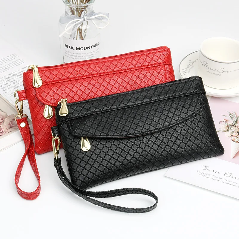 Ladies Wristlet Bag Fashion Day Clutches Zipper Women\'s Trendy Handbags Evening Envelope Bag Mobile Phone Bag Coin Purse Wallet