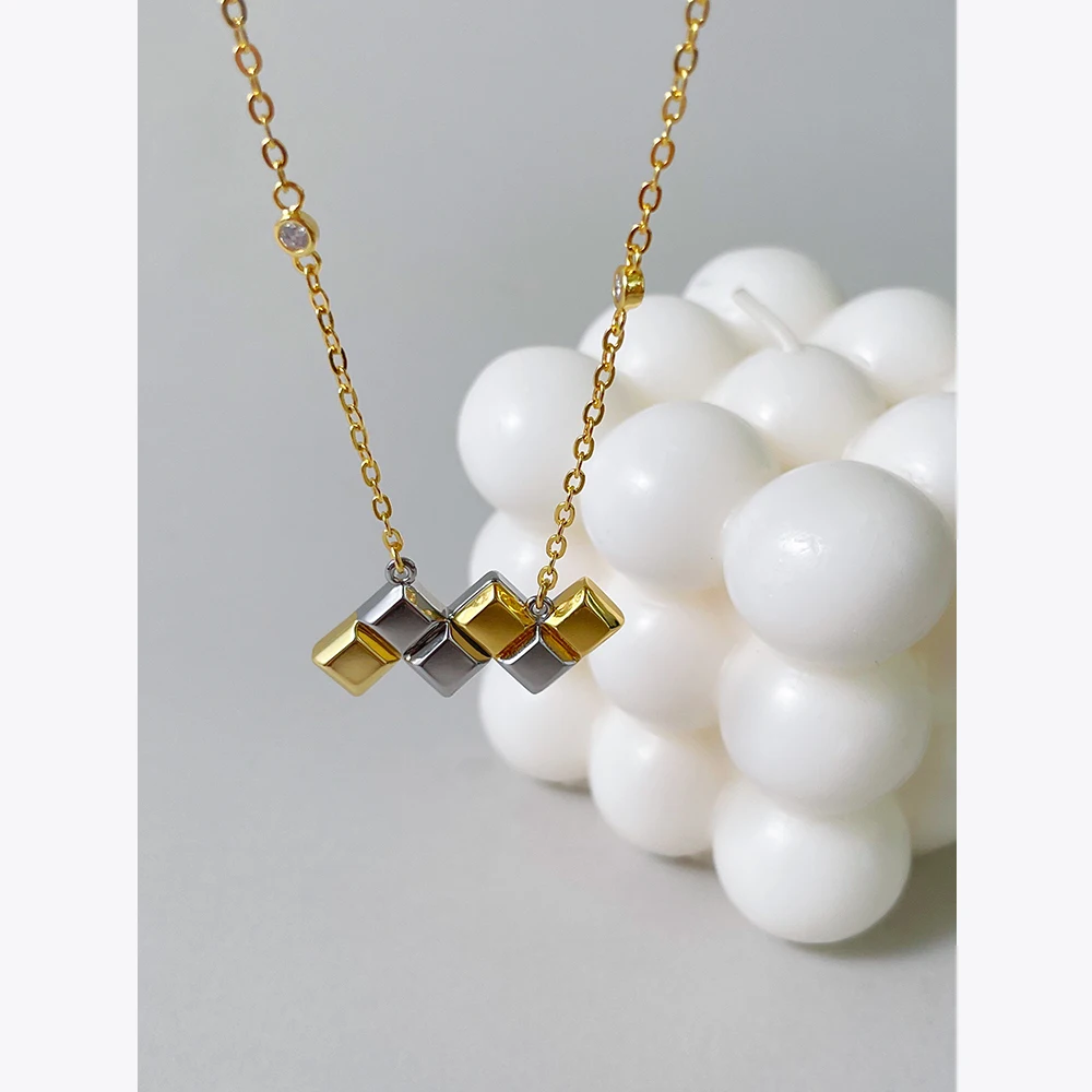 

ENFASHION Chocolate Chains Pendants Necklace For Women's 18K Gold Plated Necklaces Collares Fashion Jewelry Party Daily P223312