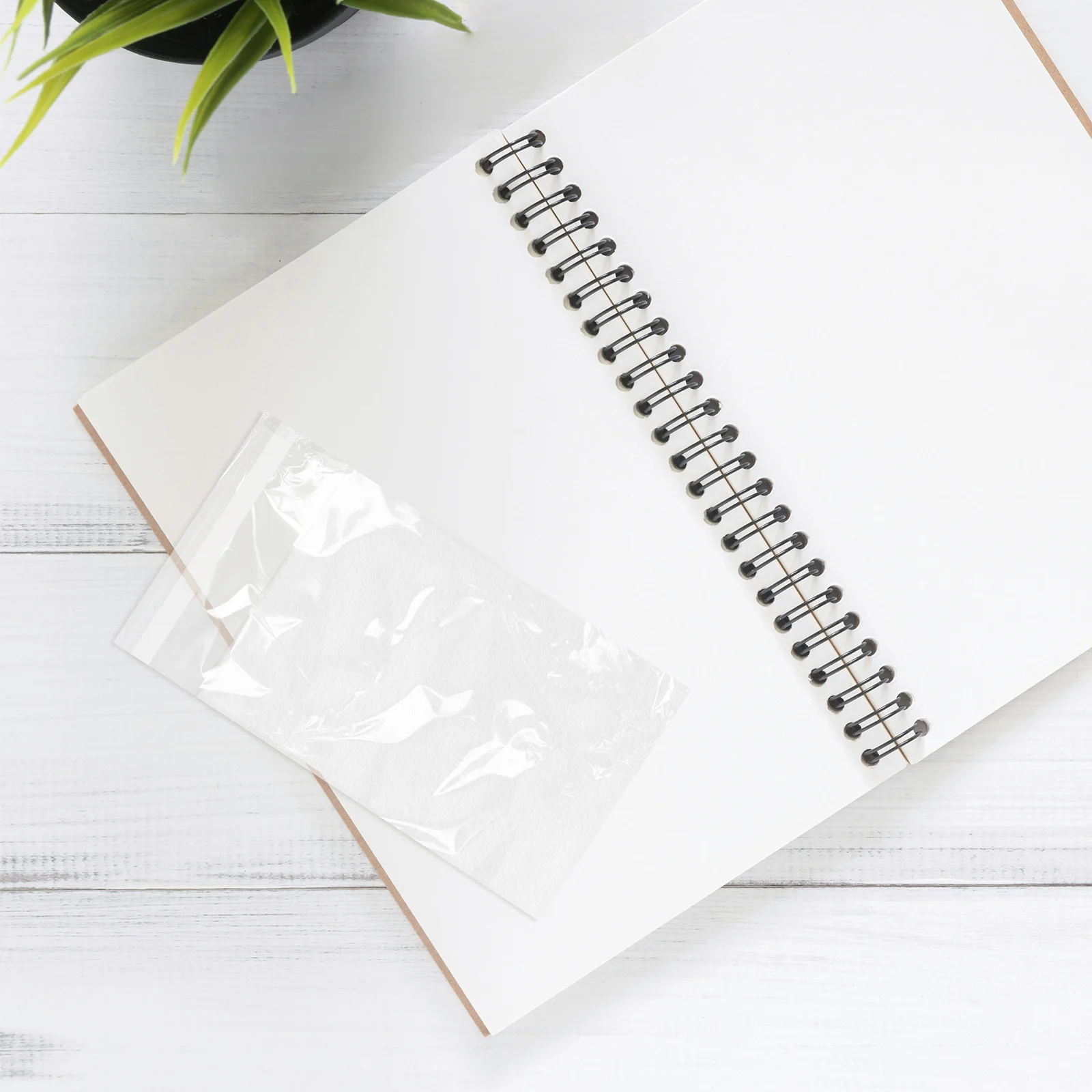 200 قطعة 3 بوصة أكياس التشيلو الذاتي الختم للبطاقات البلاستيك واقية الأكمام الغبار مقاومة للرطوبة لدرج مكتب عمل