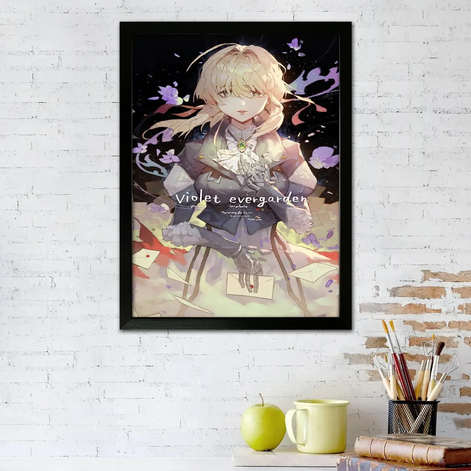 violet evergarden Poster Prints Wall Art Canvas Painting Poster For Modern Family Living Room Home Decor