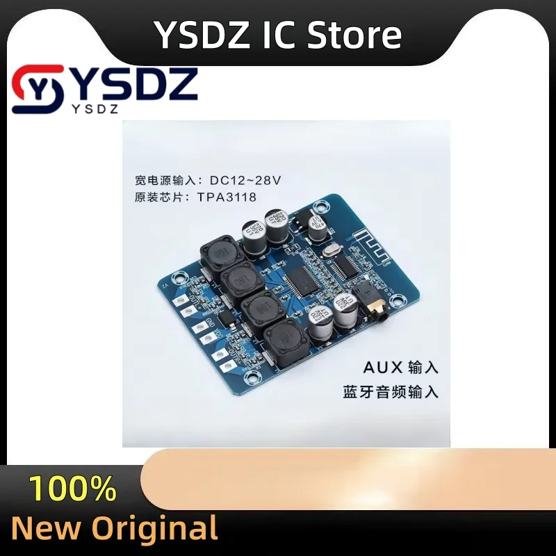 XH-M314 Ultra HD Bluetooth Digital Power Amplifier Board TPA3118 Dual 45W Audio Amplifier Module AUX Decoding