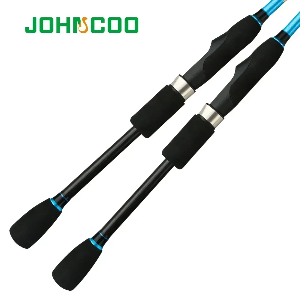 JOHNCOO Carbon Spinning Fishing Rod Fast Action 1.98/2.1/2.4/2.7m 2 Tips Lure Rod  vara de pesca Carp Fishing Cane