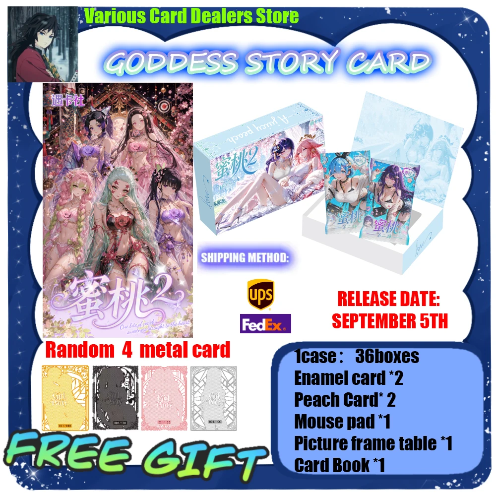 2026 Wholesale NewPeach 2 Sprin goddesses Series Waifu card TCG CCG Blind Box creative collection