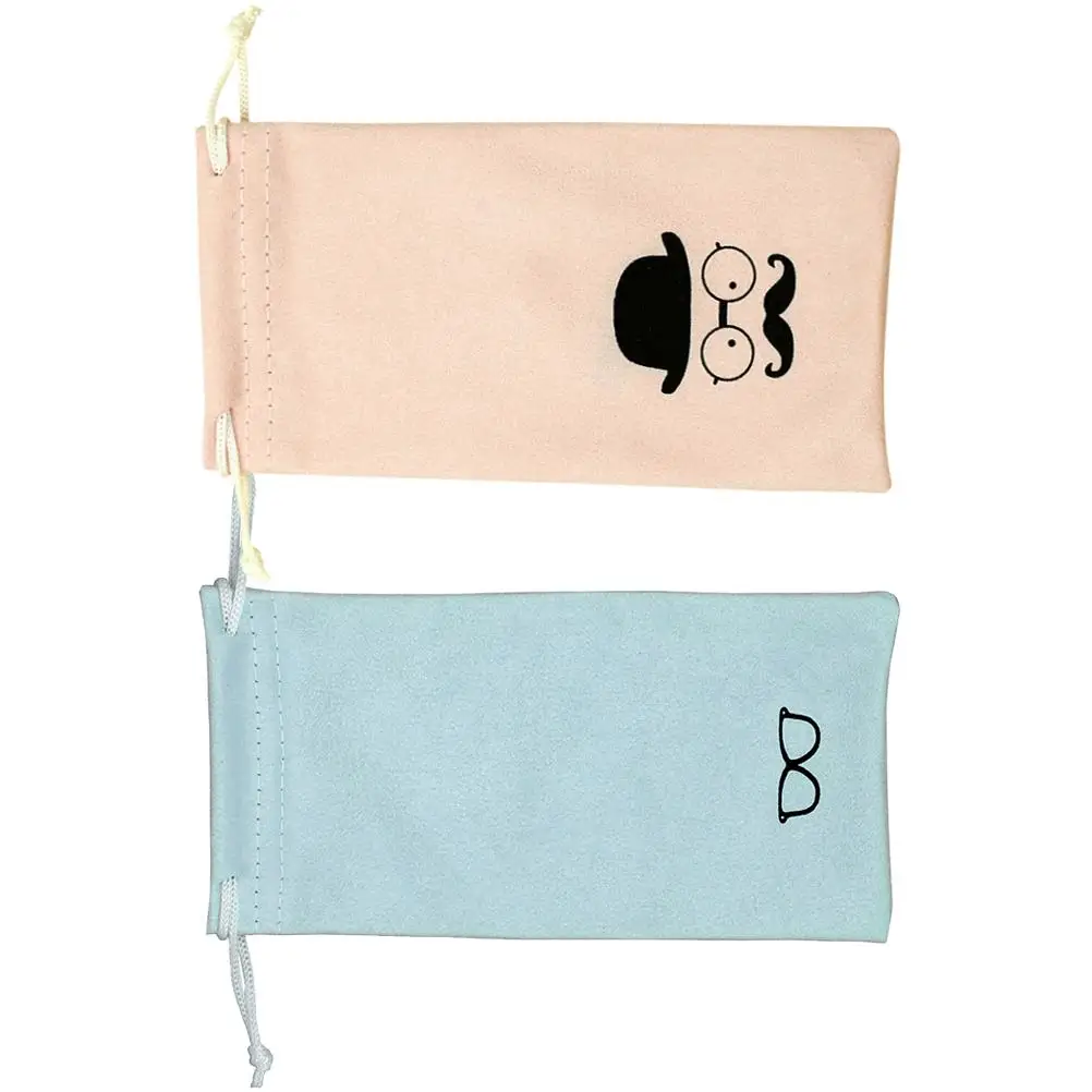 

2Pcs Pink Glasses Felt Glasses Pouch Bag Storage Pouch Soft Eyewear Sunglasses Case Protective Travel Felt Cloth Bag