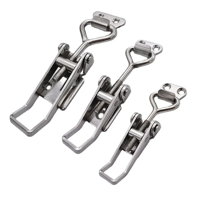 SK3-017-1S/2S/3S industrial hardware box buckle stainless steel lock thread adjustment clasp type pressing buckle