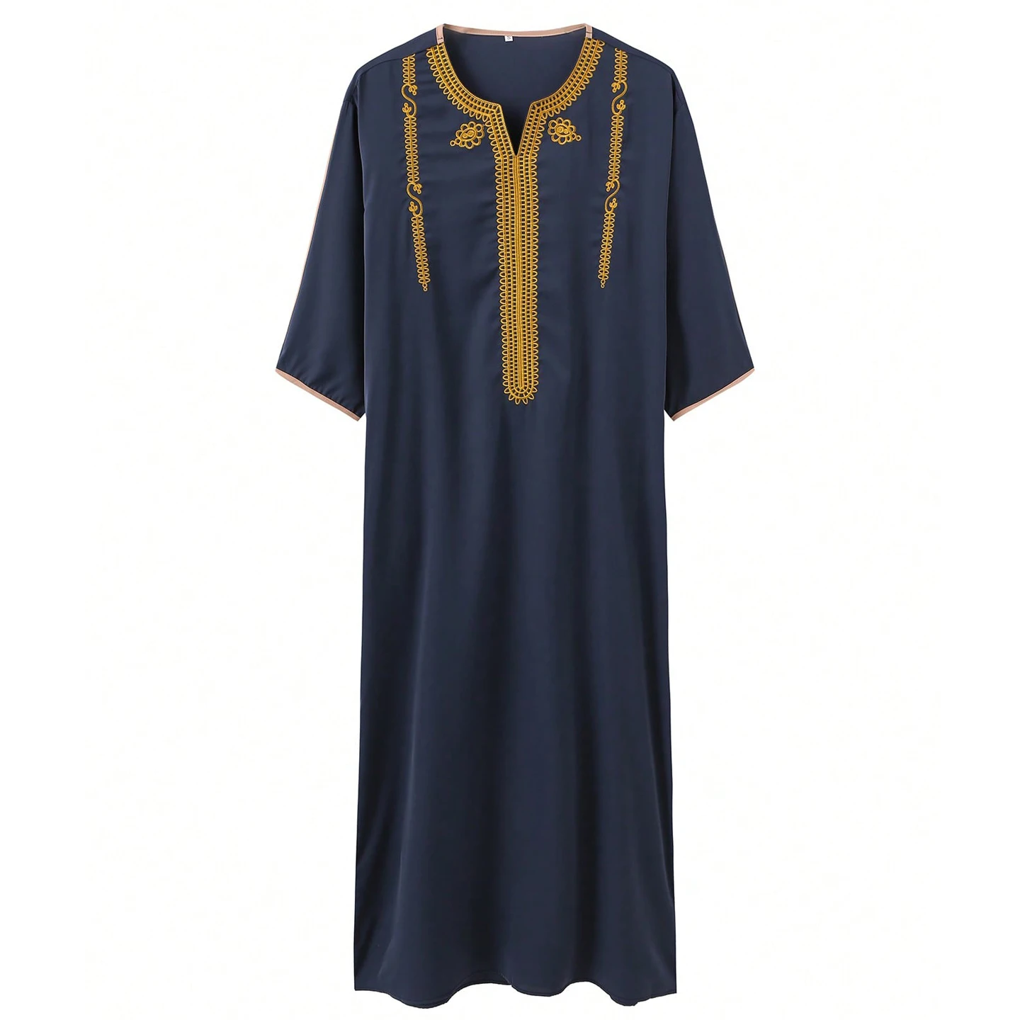 رداء رجالي مسلم فضفاض مطرز رداء عربي ثوب عرقي نمط تقليدي غير رسمي ملابس صلاة إسلامية مغربية دكتور