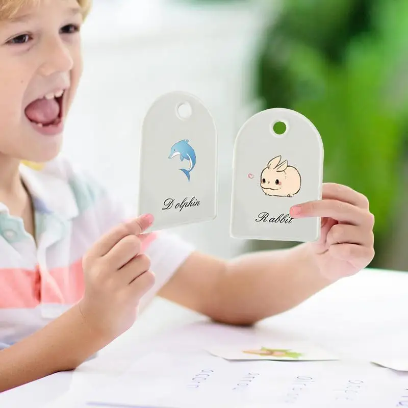 Juguetes de aprendizaje para niños pequeños, tarjetas coloridas impresas de doble cara, animales, frutas, tarjetas Flash cognitivas, juguetes de aprendizaje para niños pequeños, juego de tarjetas