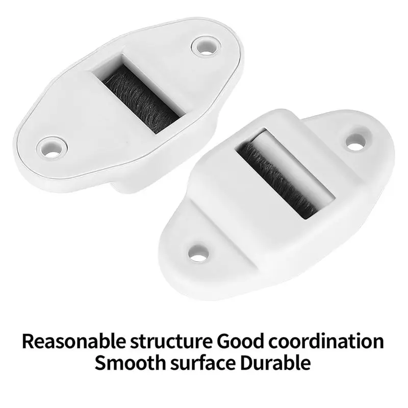 ABKJ-Pack Of 8 Belt Guide Roller Shutter Belt Guide With Roller And Brush Roller Blind Belt Guide(Roll Up To 23Mm Belt Width)