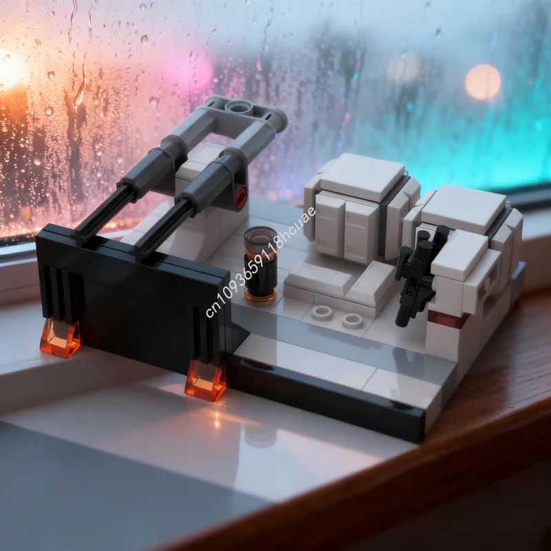 

Набор из 109 деталей MOC: Архитектурная модель «Звездная битва» (диорама) — развивающий конструктор для детей, идеальный подарок на Рождество