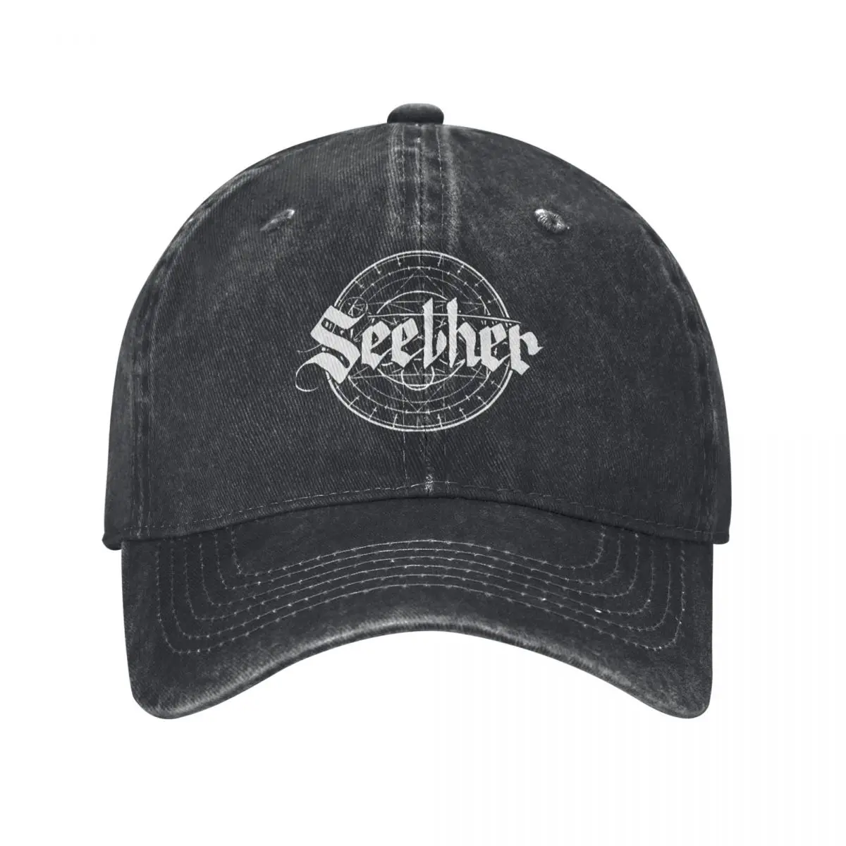 

2024 Seether Logo Band Baseball Cap Vintage Distressed Washed Heavy Metal Rock Headwear Men Women Outdoor All Seasons Travel Hat