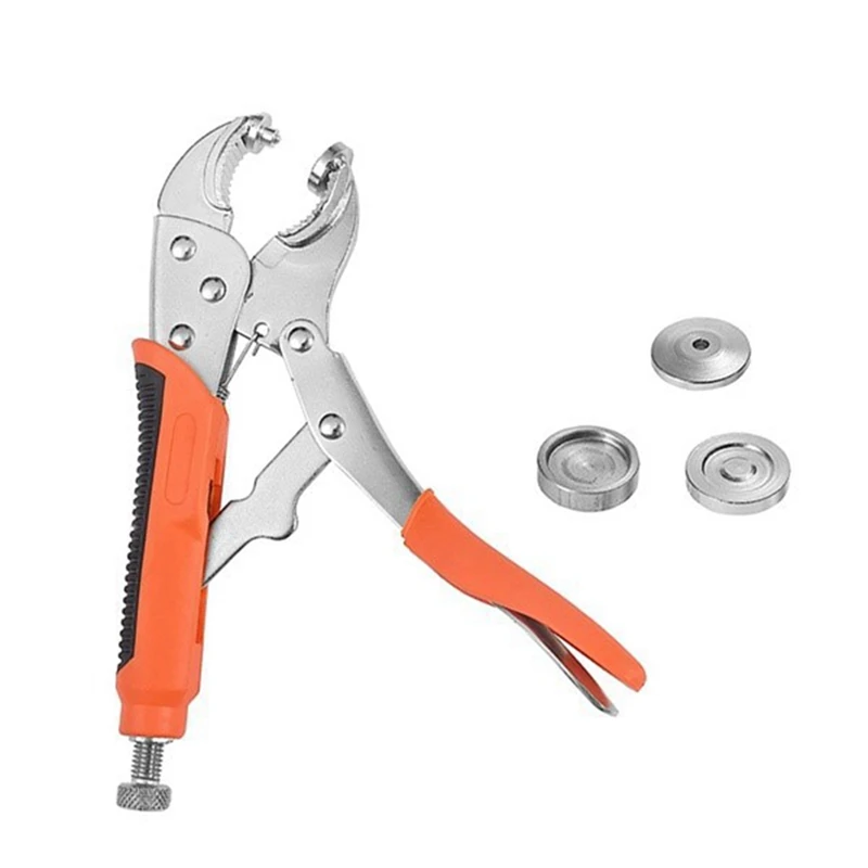 Snap Fastener Tool Kit With 3 Dies Metal Snap Pliers Suitable For Leather Snap Installation/Replacement.