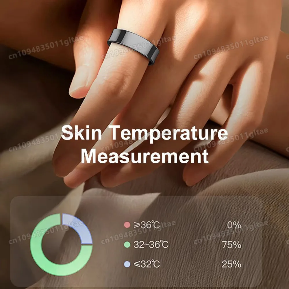 R10 Smart Ring With Charging Case Men Women Blood Pressure Health Sleep Monitor 5ATM Waterproof Smartring Multi-sport Modes HT30 view 5