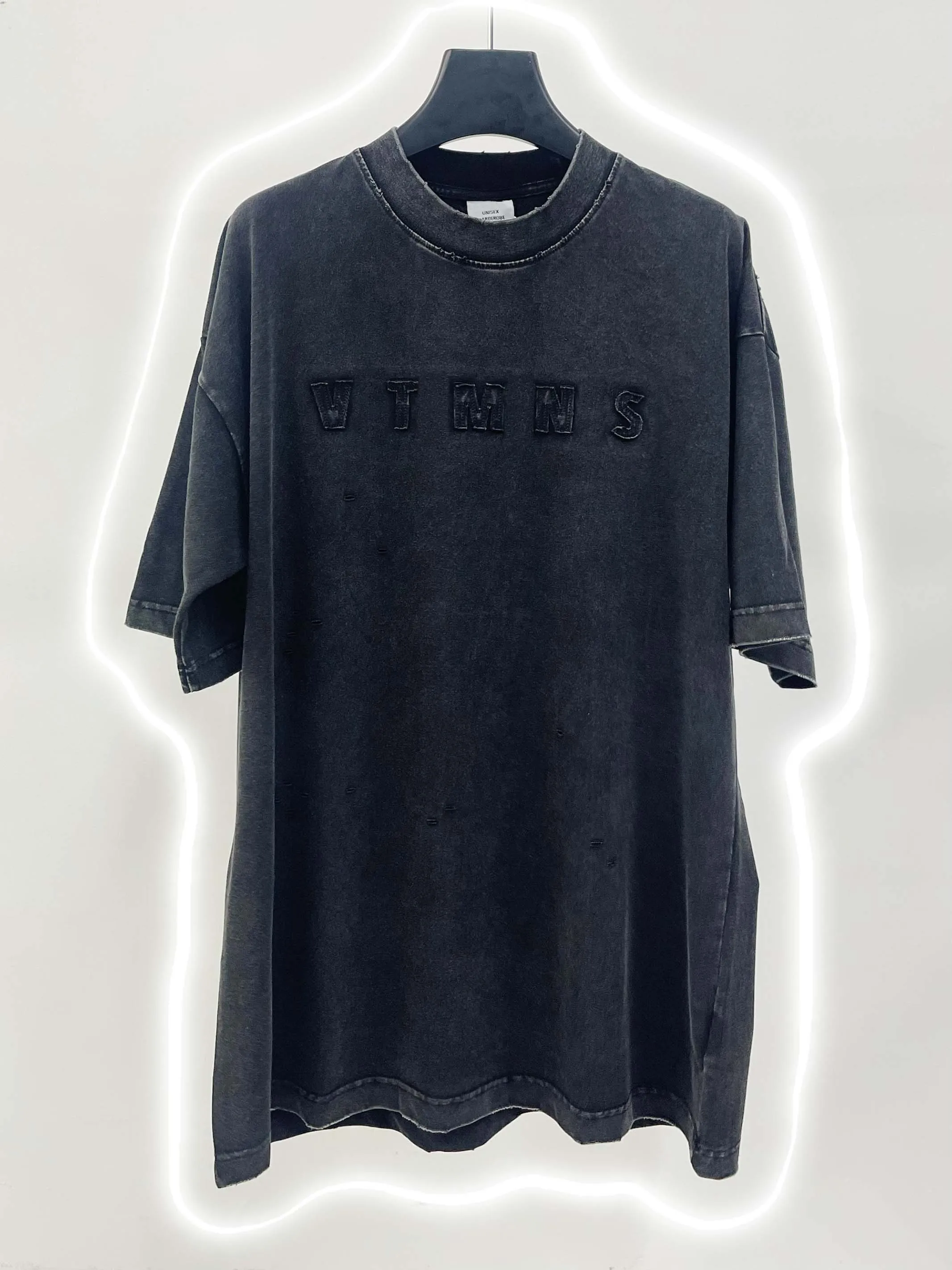 

Top Version VT Paris Logo Embrodery Women Men T shirts tees Oversized Men Casual Cotton Casual T shirt For Summer Outwear