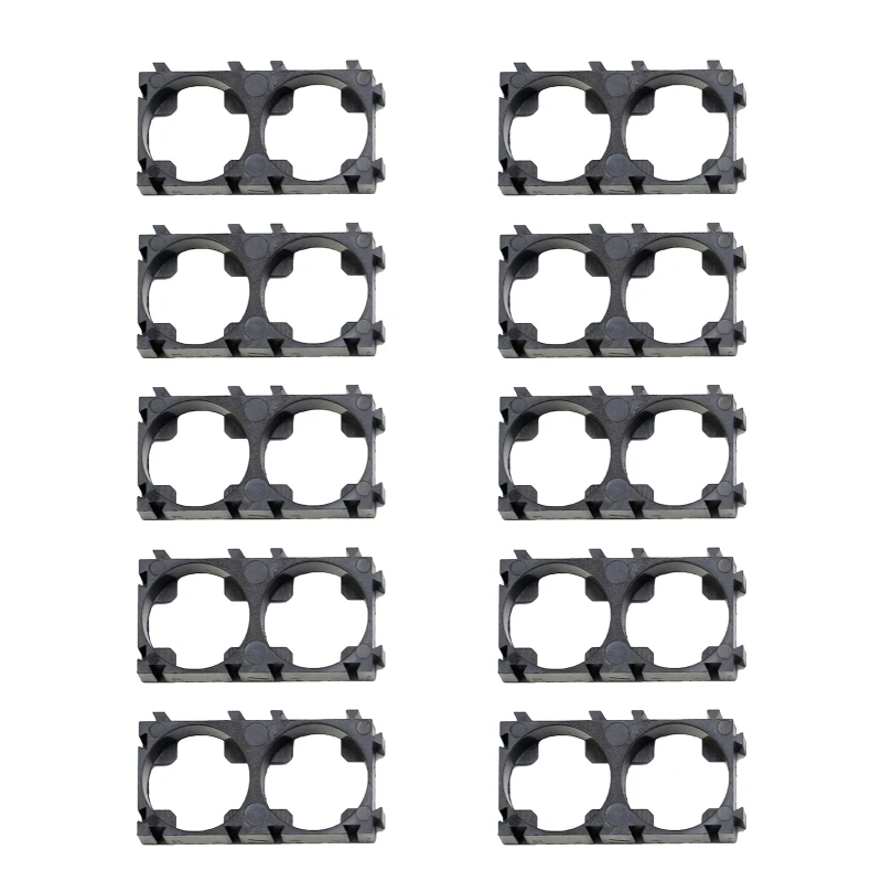 A9LC 10Pcs 21700 Lithium Ion Cell Double Battery Holder Bracket for Battery Pack in Fire-Proof ABS Fixing Accessories image 3