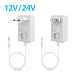 Adattatore Chager di alimentazione bianco AC90V -265V a DC 12V 24V 2A 3A adattatore di alimentazione convertitore di alimentazione per strisce LED telecamera CCTV leggera