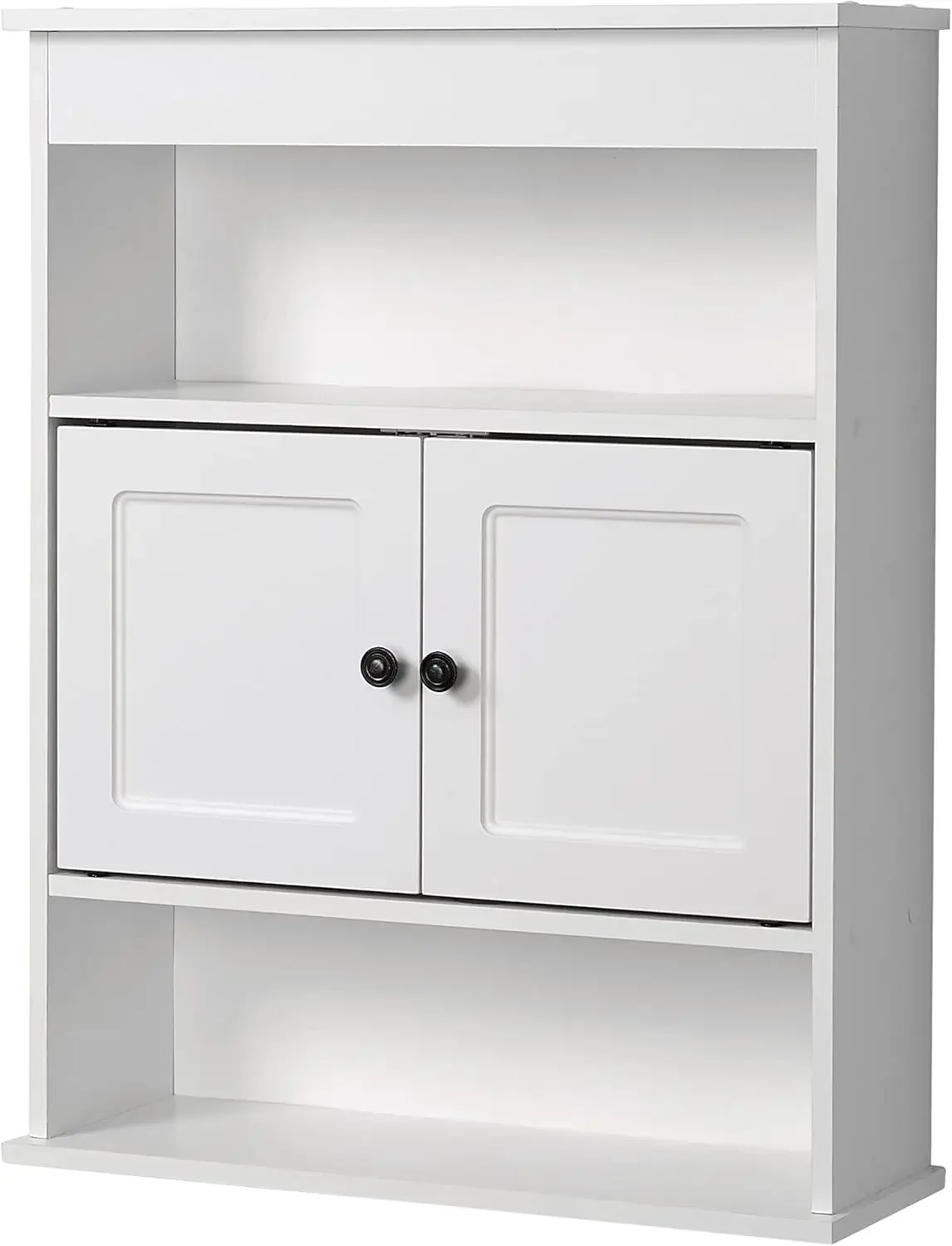 

Bathroom Storage Wall Cabinet, Wooden Wall Mounted Storage Organizer, Ideal Medicine Cabinet or Over The Toilet Storage, White