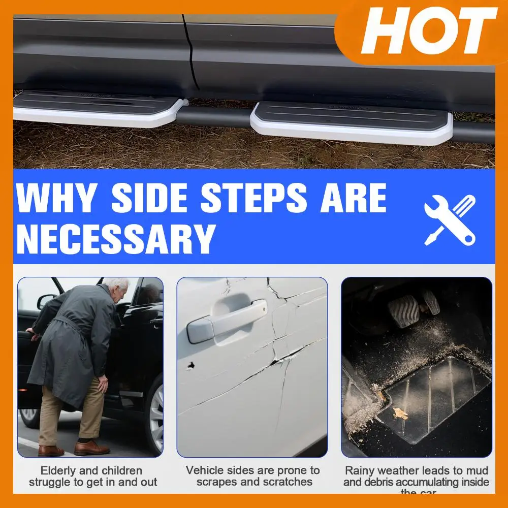 

Подножки для Land Rover Defender 2020-2024, износостойкие, универсальные, с высокой нагрузочной способностью, аксессуары для авторемонта