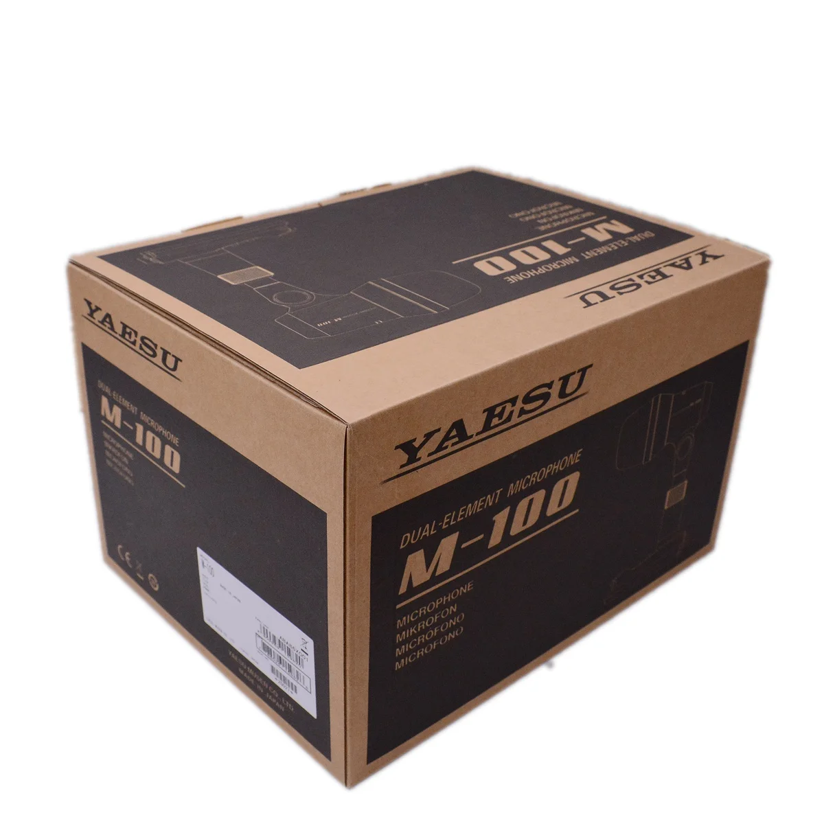 Yaesu ไมโครโฟน M100ไดนามิกและคีย์บอร์ดไฟฟ้า8พิน RJ45ขยายสายเคเบิลองค์ประกอบคู่เดสก์ท็อปเบสล่วงหน้า