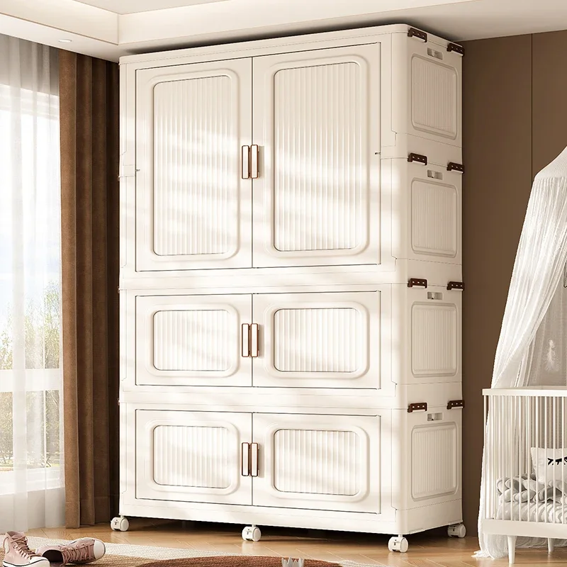 Tragbarer Babygarderobe, einfach zu installierender tragbarer Kleiderschrank