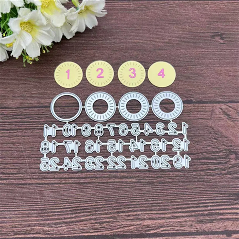

Number Background of Frames Metal Cutting Dies Stencils For DIY Scrapbooking Decorative Embossing Handcraft Template