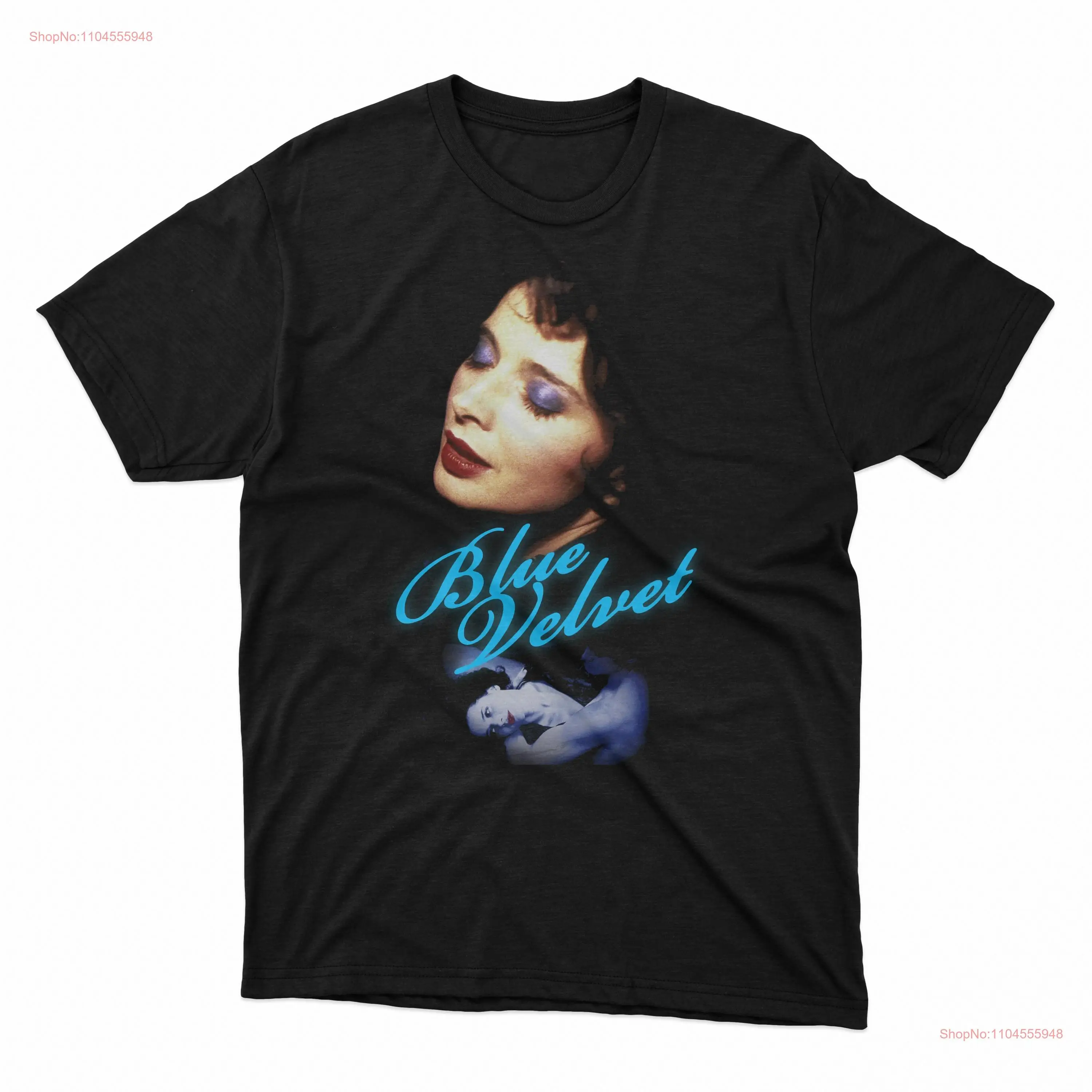 Camiseta de terciopelo azul David Lynch película cine Twin Peaks Mulholland Drive Lost Highway mangas largas o cortas