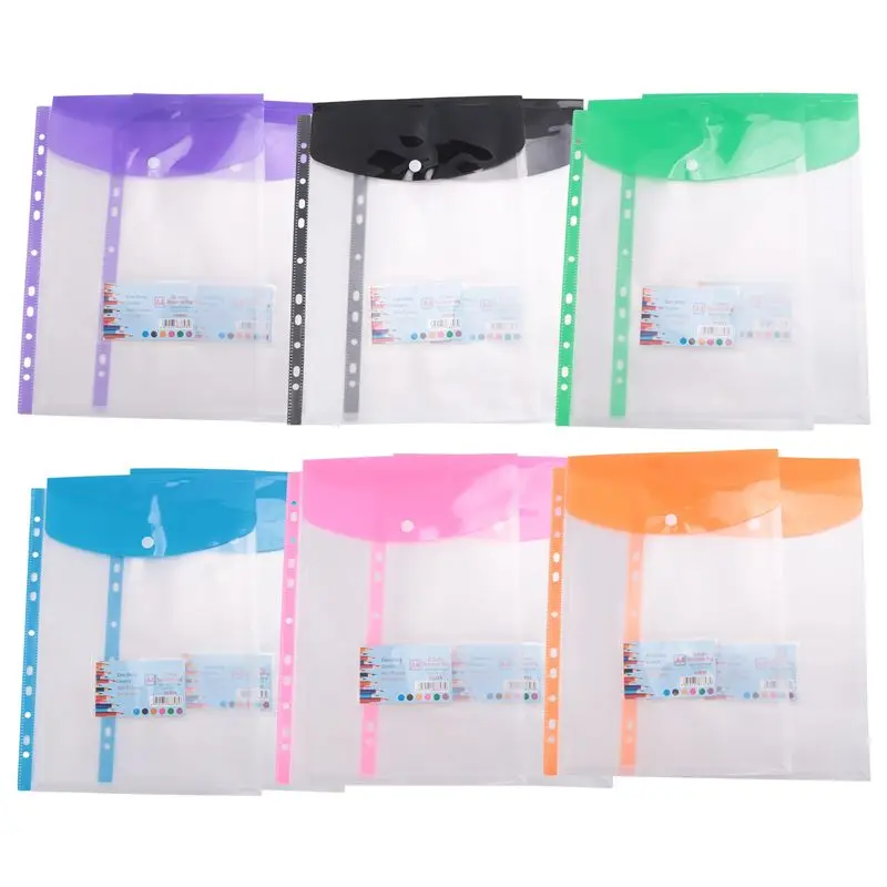 aee1-12-pack-a4-punched-pockets-plastic-wallets-11-holes-expandable-binder-pocket-envelope-file-folders