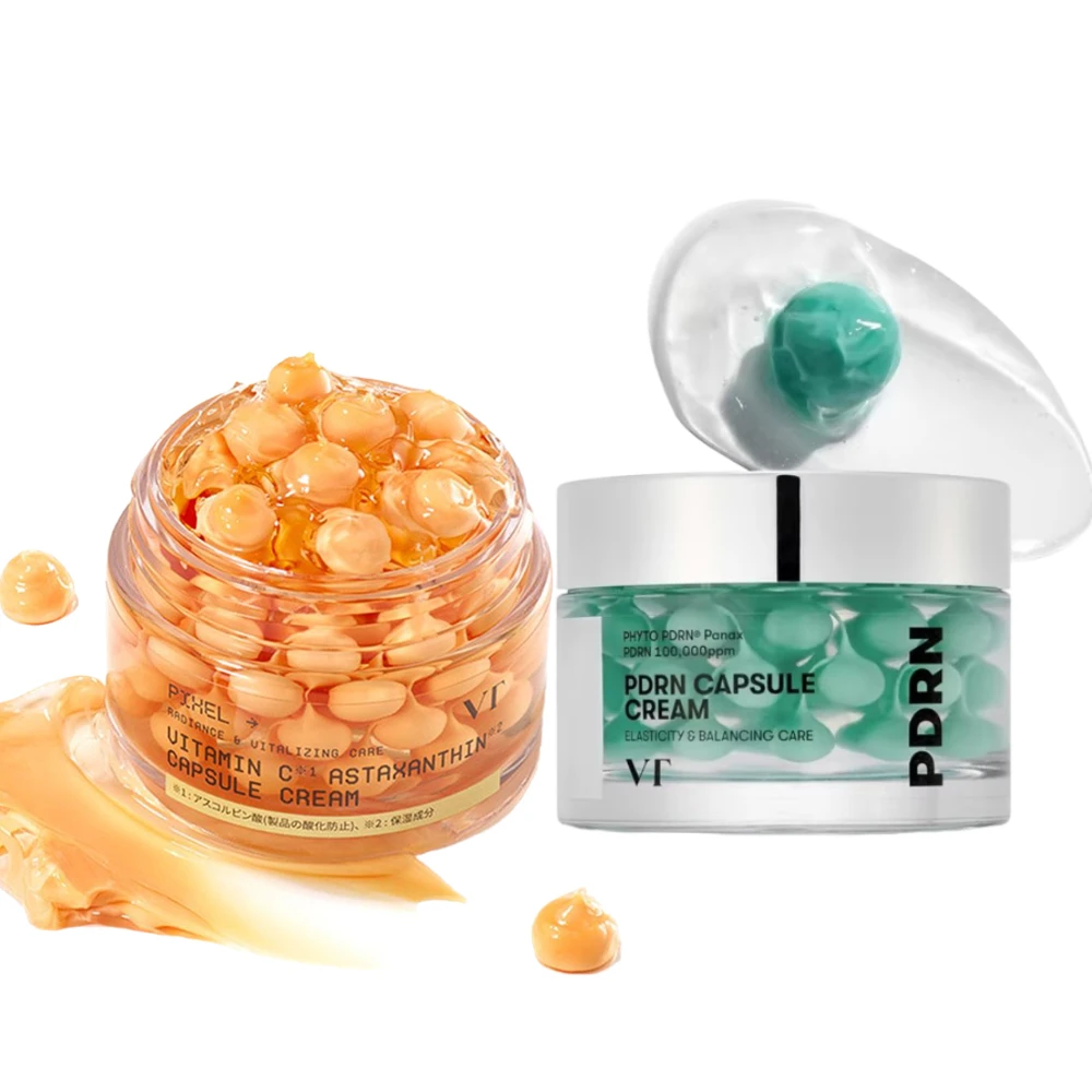 Vita-Light Vitamin C Astaxanthin Capsule Cream & PDRN Balancing Capsule Cream, Improve Elasticity, Brighten, Revitalizing Care