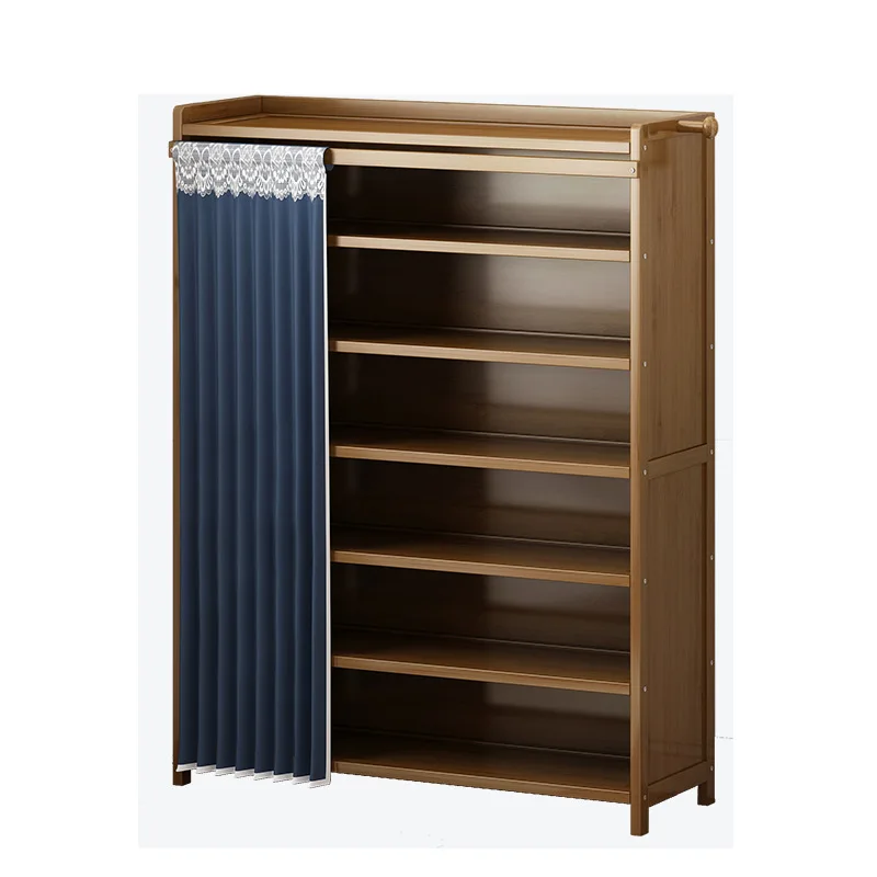 

Simple shoe rack multi-layer space-saving household dust shoes storage and assembly