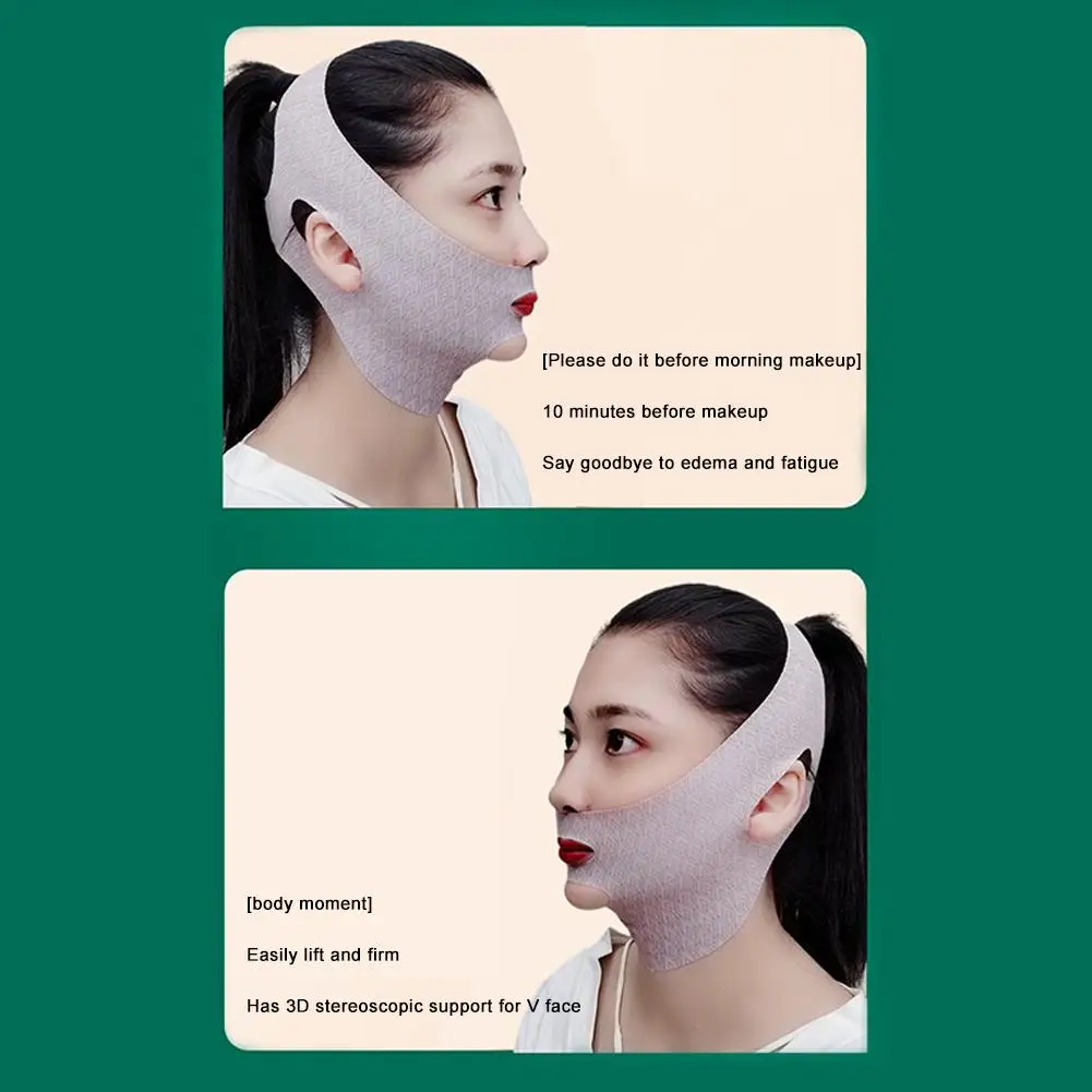 Maschera di sollevamento con linea a V riutilizzabile cinturino dimagrante per il viso-riduttore per doppio mento-maschera per il mento cintura per