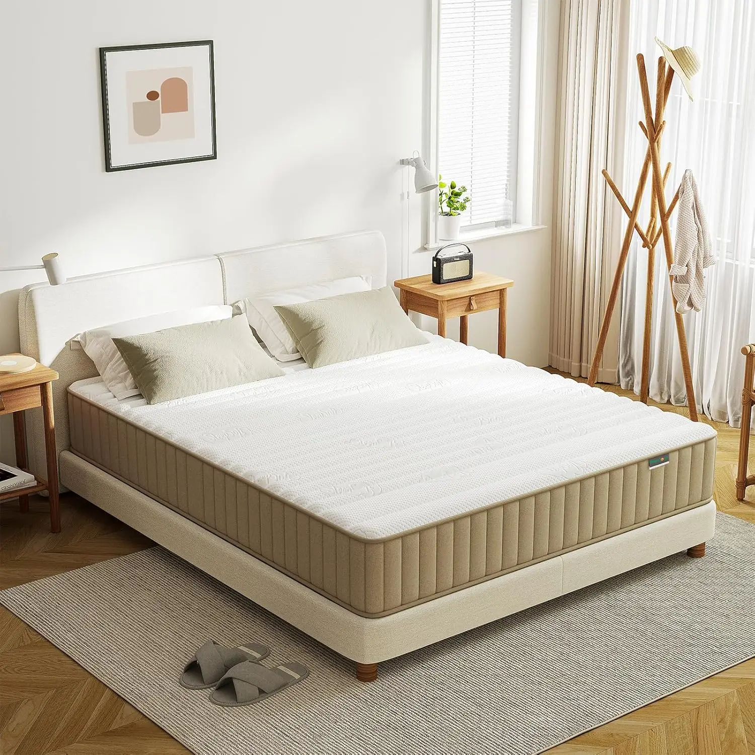 

Full Mattress Firm, PurrJoys10 Inch Full Size Mattress in a Box,Hybrid Memory Foam Double Mattress with Individual Pocket Spring