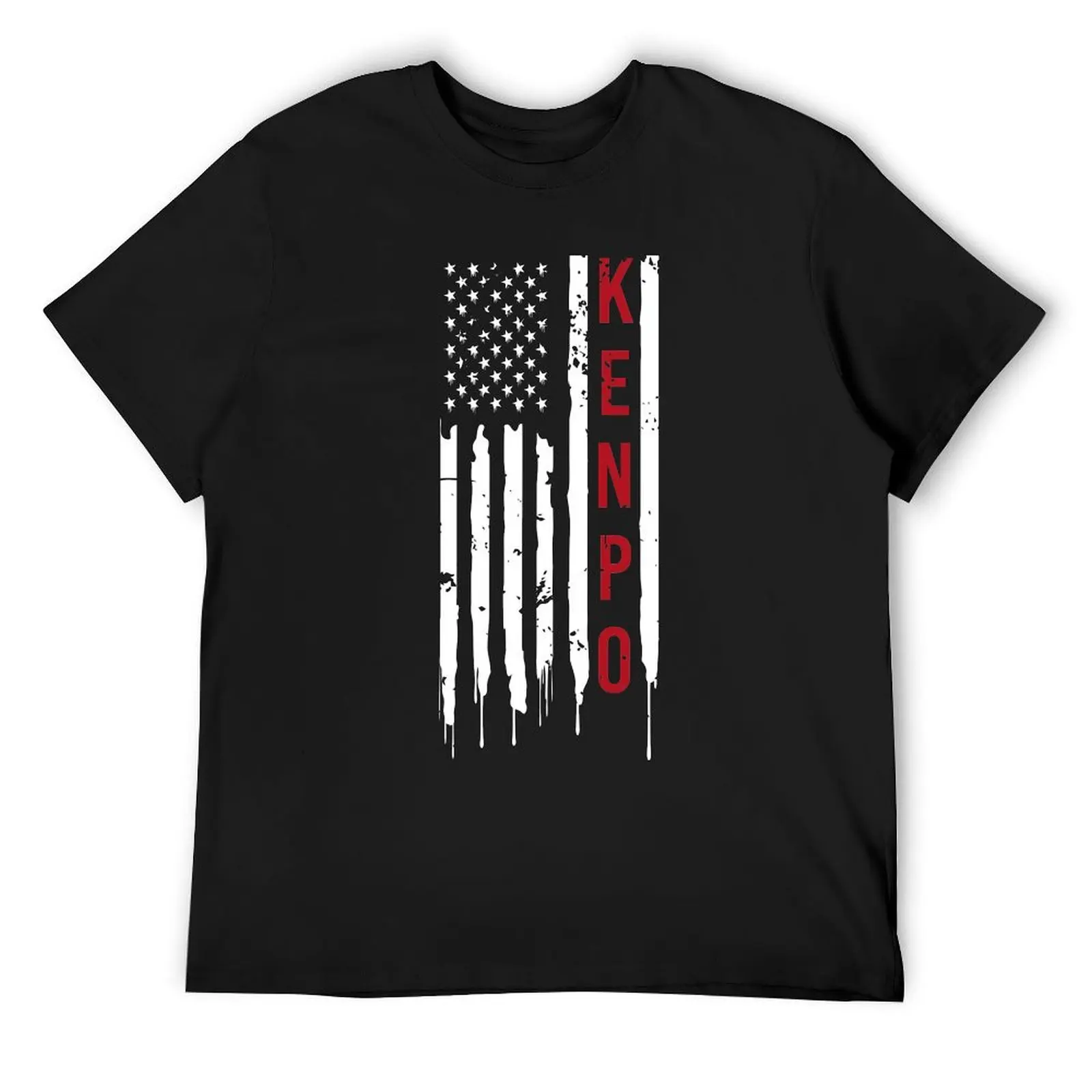 

American Kenpo Flag T-Shirt anime figures animal prinfor boys for a boy T-shirts for men cotton