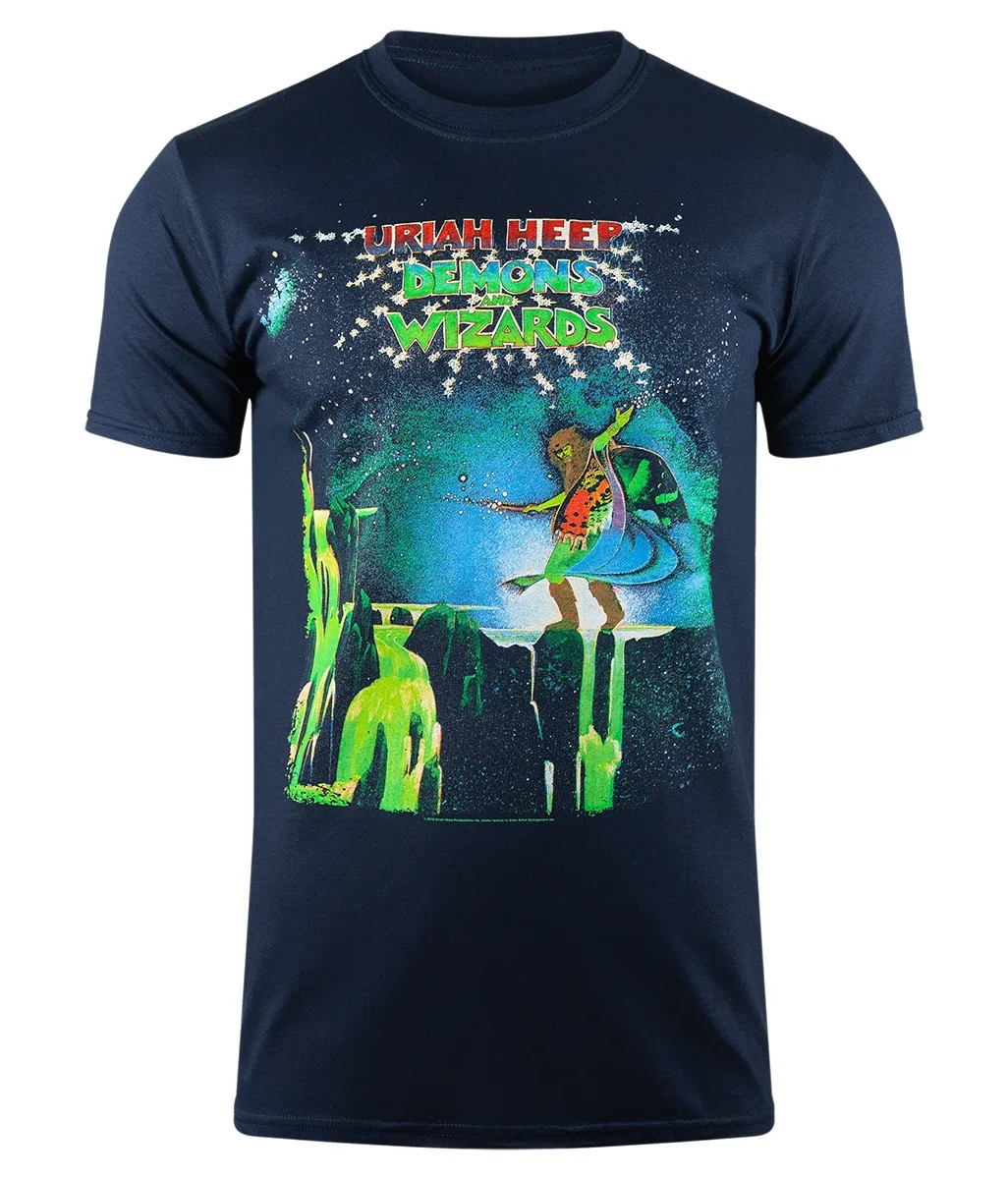 

Футболка URIAH HEEP DEMONS AND WIZARDS для мужчин и женщин, хлопковые футболки с короткими рукавами, футболка в стиле ретро в стиле хип-хоп Y2k, летние топы, мужская футболка