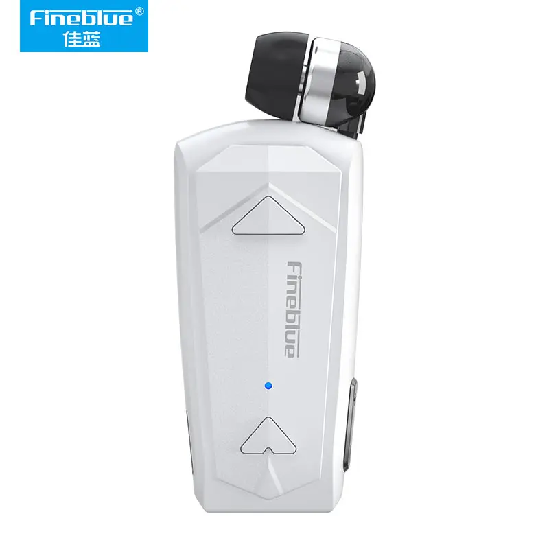 FineBlue F520 Lavalier Bluetooth Earphone Call Number Vibration Telescopic Cable Cycling Call Noise Reduction