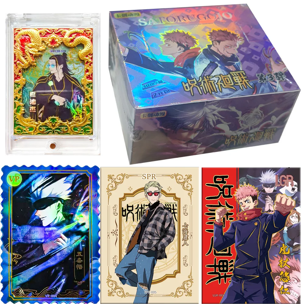 New KaChuang Jujutsu Kaisen JJK Global Trading Collection Card Japanese Anime Gojo Nanami ACG TCG Hobbies Gift