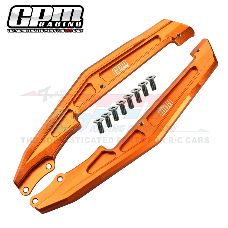 GPM Aluminum Chassis Nerf Bars For LOSI 1/18 Mini-T 2.0 2WD Stadium Truck RTR
